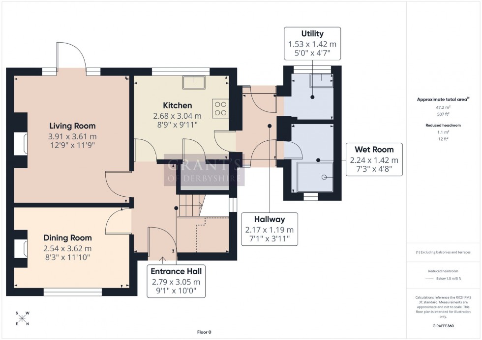 Floorplan for Oker Avenue, Darley Dale, DE4