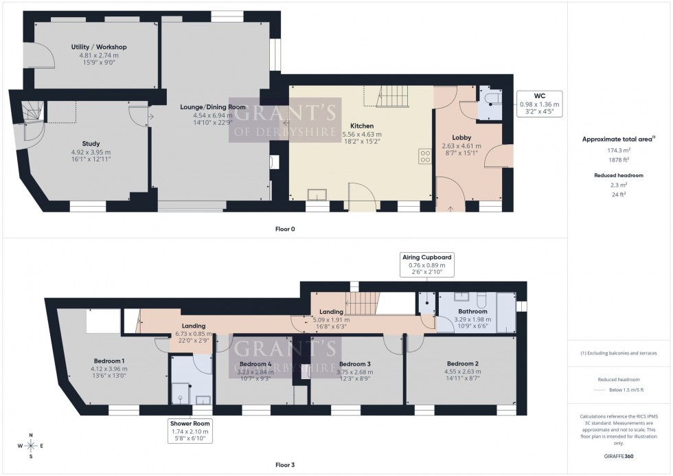 Floorplan for St. Johns Road, Matlock Bath, DE4