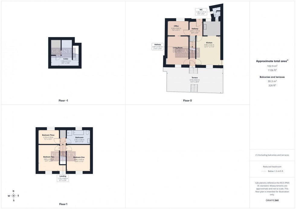Floorplan for Wellington Street, Matlock, DE4