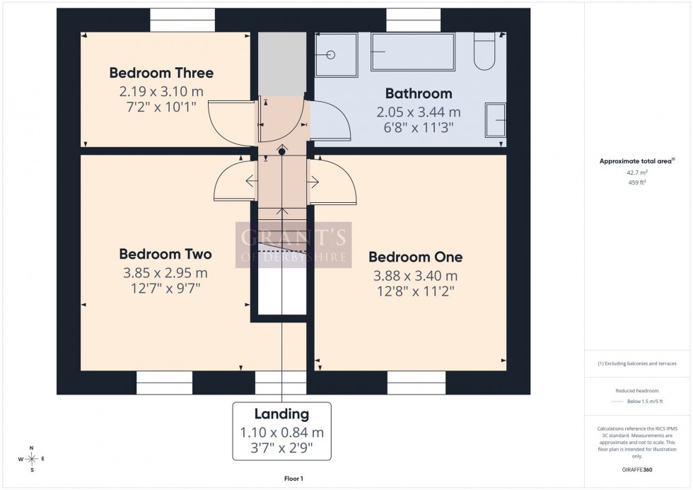 Floorplan for Wellington Street, Matlock, DE4