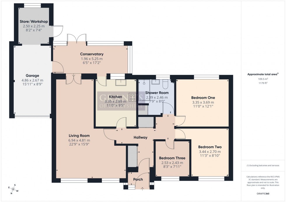 Floorplan for Mooredge Drive, Matlock, DE4