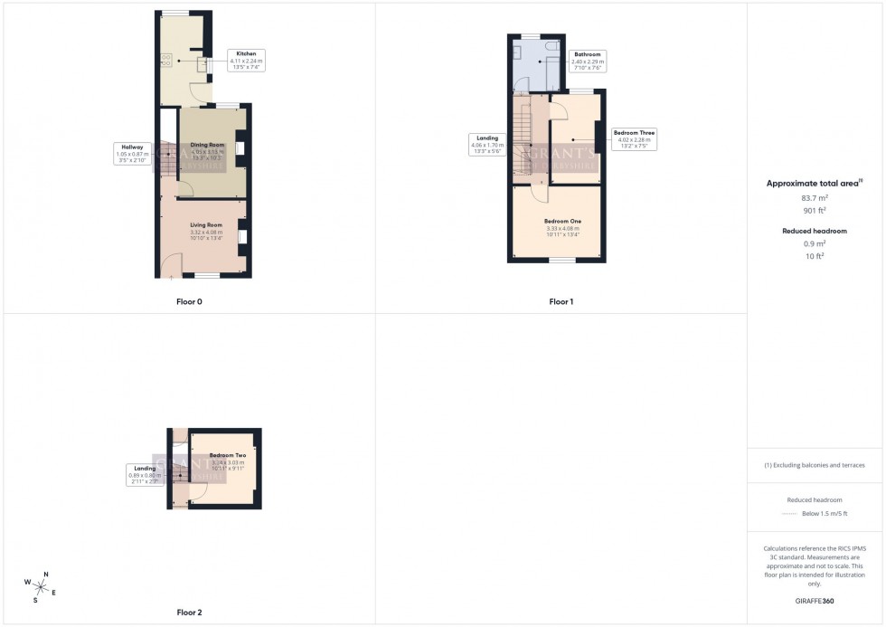 Floorplan for Dungreave Avenue, Darley Dale, DE4