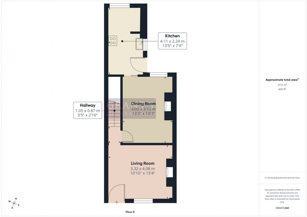Floorplan for Dungreave Avenue, Darley Dale, DE4