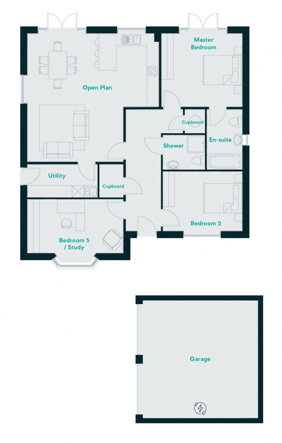 Floorplan for Summer Lane, Wirksworth, DE4